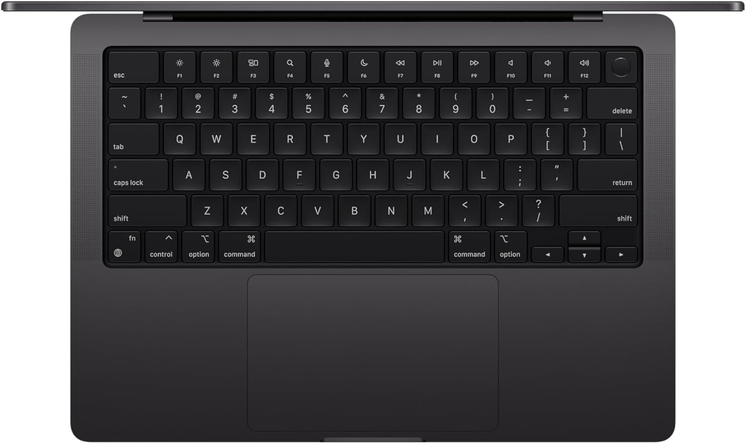 MacBook Pro M4 Pro Internal View - Keyboard and Trackpad