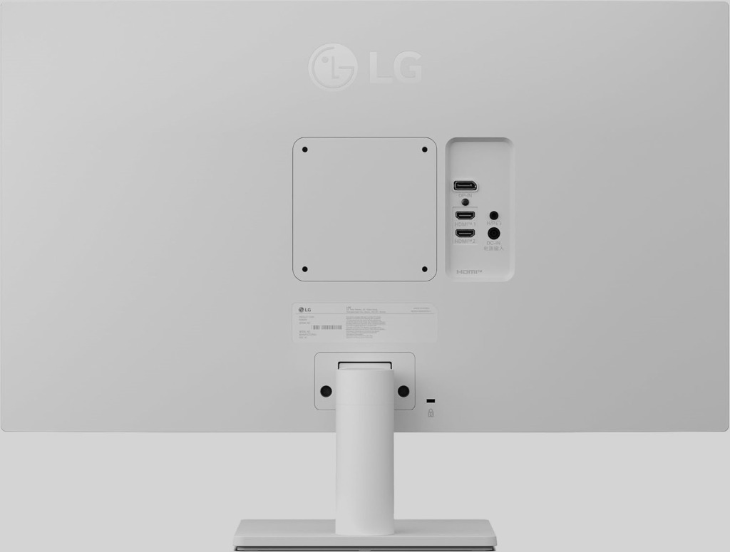 LG 27US500-W Ultrafine Monitor Rear Ports
