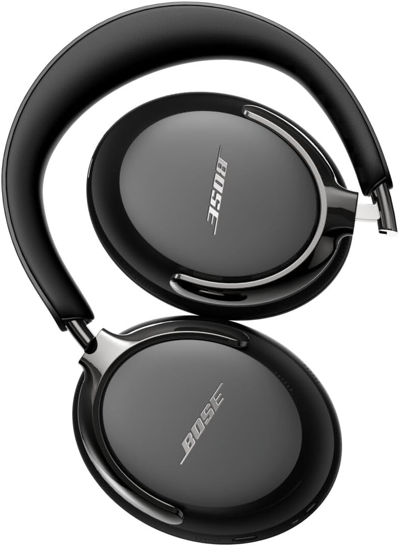 Bose QuietComfort Ultra secondary angle showing folded hinges and earcups