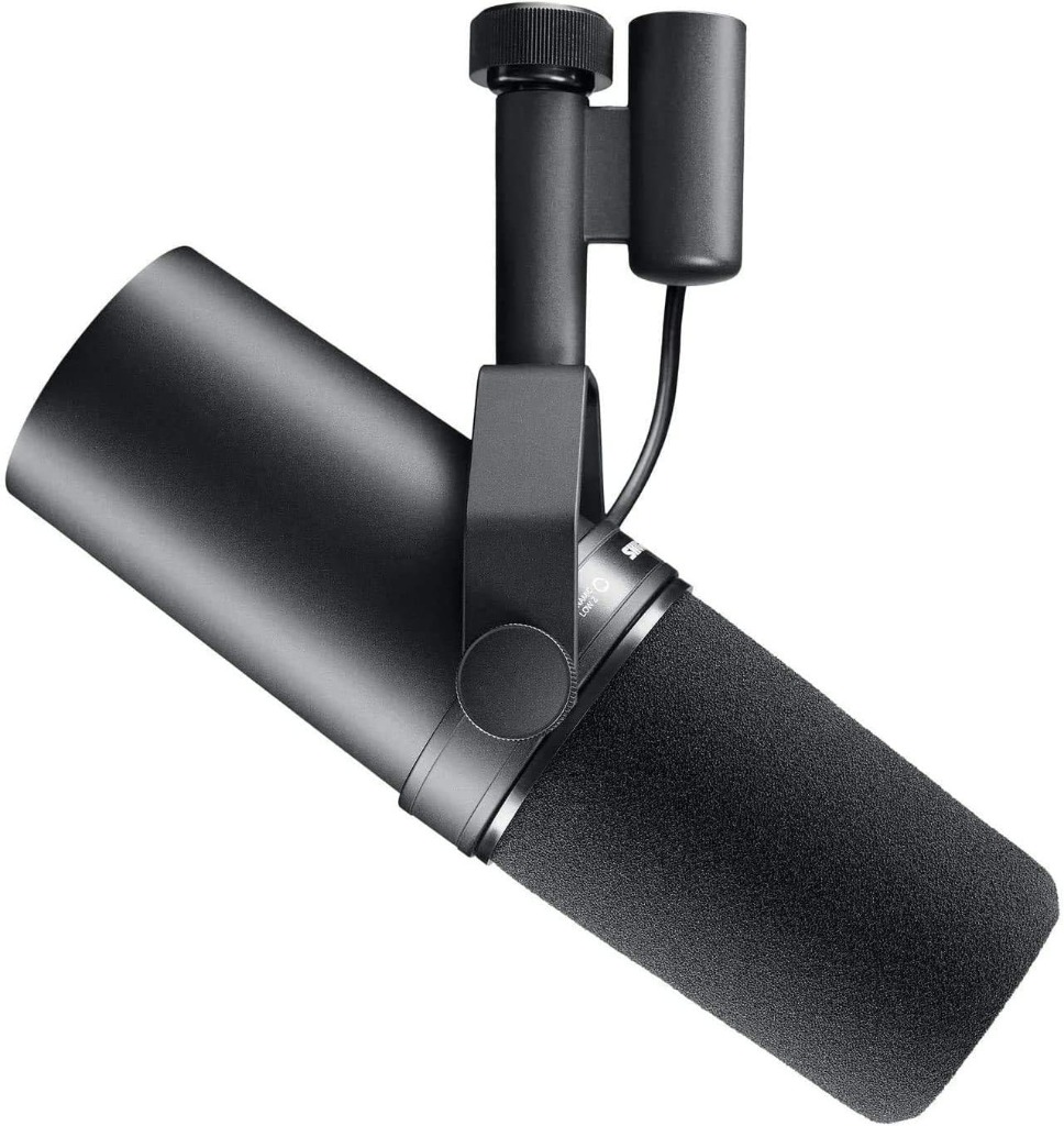 Shure SM7B dynamic studio microphone profile view thumbnail